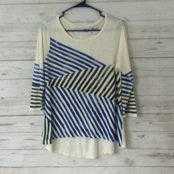 {Lucky Brand} Striped Top - Picture 1 of 4